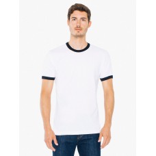 Unisex Fine Jersey Short Sleeve Ringer T-Shirt